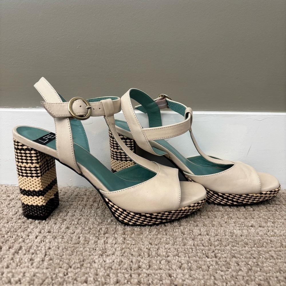 Camper lab Women's Beige Platform Sandals - size 39 - Picture 2 of 8
